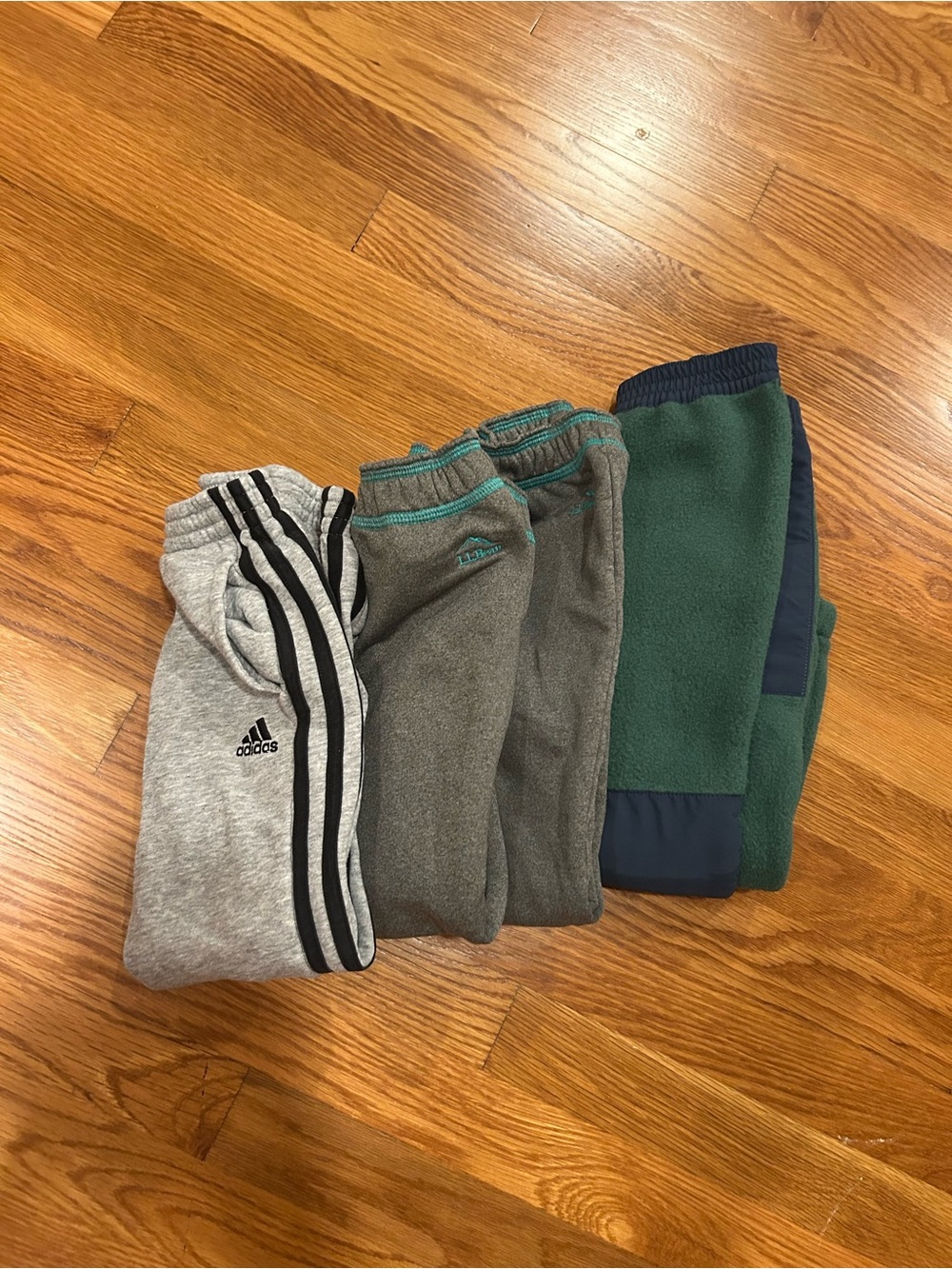 Adidas and LL Bean track/sweat pants bundle / lot / set